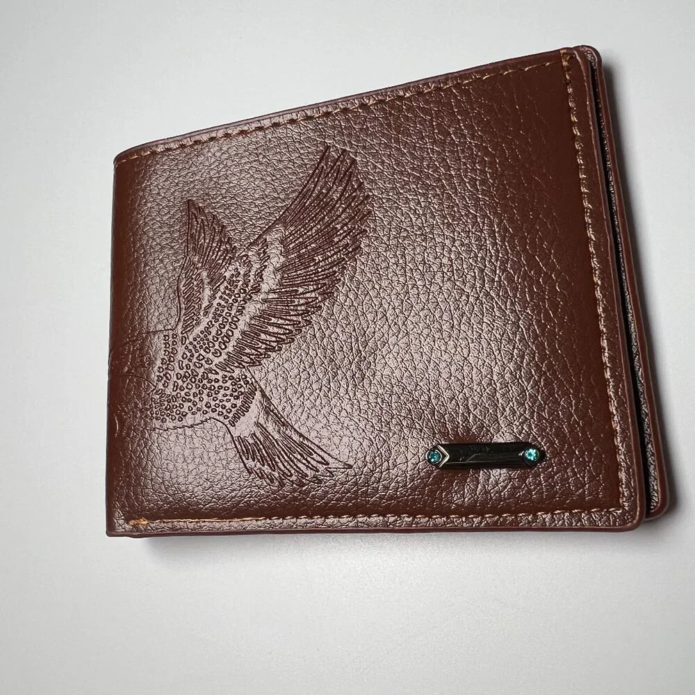 Bald Eagle Faux Leather Wallet